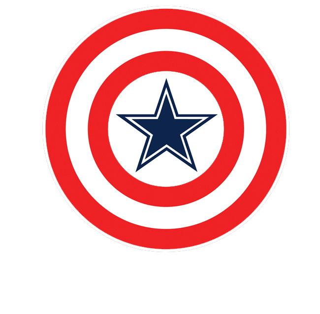 Dallas Cowboys Captains Logo fabric transfer